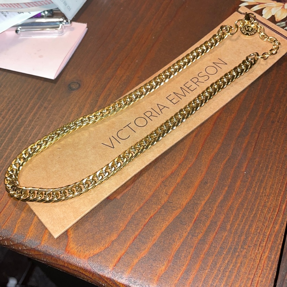 Victoria Emerson Classic Chopin Chain Necklace - Gold